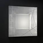 Luxury specchio Quadrata Foglia di argento