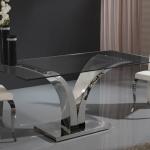 Isabella dining table Stainless Steel/Glass 200cm