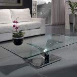 Isabella Steel coffee table stainless/Glass