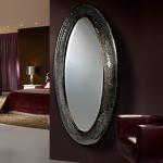 Gaudi spiegel oval vestidor Schwarz perle