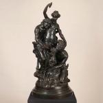 sculpture de Bronze Educación de Baco