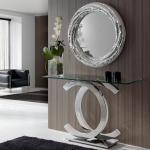 Calima console Stainless Steel Glass