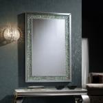 Amaya spiegel 120x80cm Transparente Glasedelsteine
