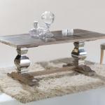 Antica table comedor 200x78x100cm Wood with patina white