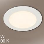 Foco Round + LED 18W light white