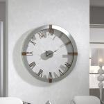 Times Reloj de mur 121x121cm - Miroirs biselados detalles Bois de fresno