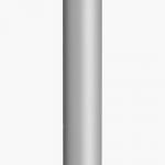Column Farol 45ú Hit ce/s 70w ø200mm H250cm Cinza Alumínio