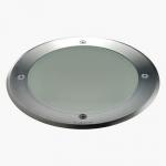 Compact Recessed suelo Round 370mm Tc f 36w Stainless Steel