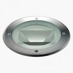Compact Recessed suelo Round 370mm HIT-DE 70w Stainless Steel