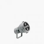 Microfocus projecteur 4 Accent LED 6000k 10w 230v 22ú Gris Aluminium