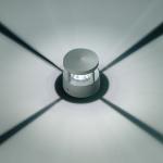 Microreef Beacon 4 Accent LED 6000k 10w 4 beams light Grey Aluminium