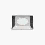Nanoled Recessed suelo Square 45mm 1 Soft LED 3200k 1,25w 24v Stainless Steel