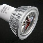 Lámpara LED GU10 dichroïque Série TG Aluminium óptica Transparent 1x3W