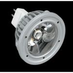 SERIE MG LED Lámpara tipo dicroica, Cuerpo Aluminio, óptica Transparente GU5.3 1x3W