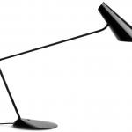 I.Cono Lampe de table 63cm1xE14 46w Laqué brillant noir