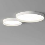 Up ceiling lamp Round Doble 2 x plate LED (30w + 43w) - Lacquered white matt