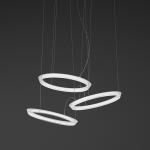 Halo Lâmpada pingente circular 3 Lâmpada pingentes LED - Lacado branco Mate