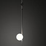 June Pendant Lamp Outdoor 44cm 1xLED 1W - Lacquered marrón Dark mate