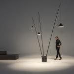 North Floor Lamp max. 425cm 3xLED 9W dimmable - Lacquered Graphite mate