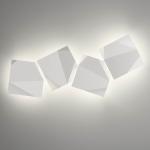 Origami Aplique Cuádruple 4xLED STRIP 6,5W - Lacado blanco Mate