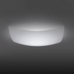 Quadra Ice ceiling lamp 37x37cm R7s 230w - Glass white