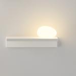 Suite Wall Lamp with Diffuser of Glass right - Lacquered Brown ocuro mate