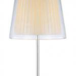 Plisse Table Lamp Chrome/Transparent glass