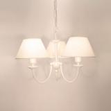 Riva S3 Pendant Lamp white lampshade lino white 3xE27 11W (LED) o