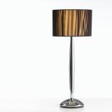 Hil Table lamp E27 1x70w Light Brown/Chrome