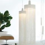 Swing Pendant Lamp with plug E27 1x42W white lampshade and floron