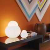 Daruma Table Lamp Glass white ø16x17cm 1x18w E27 (HL)