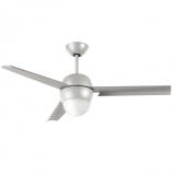 Noos Fan 116cm with light LED 17W 3 blades metal Grey without man