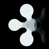 Atomium luz de parede polietileno branco