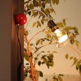 Magnetic Lampe Pie/Lampe de table/Applique Magnética Rouge/Chrom