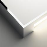 Alpha luz de parede Quadrada - Lacado branco fosco