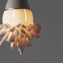 Huddle: Lámpara LED con moderno paisaje urbano en 3D