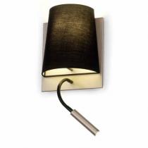 hotel Wall Lamp lampshade 60W + LED 3W with lector