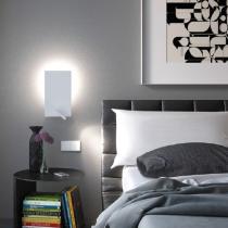 Flat Wall Lamp rectangular Glass PL26W + LED 3W segun