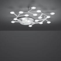 Led Net ceiling lamp circular ø65cm 17 LED 39w white