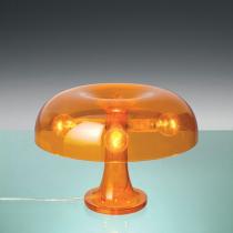 Nessino Lâmpada de mesa laranja Transparente