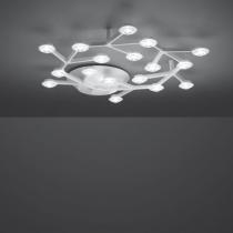 LED Net ceiling lamp circular LED 43W dimmable - white Shiny