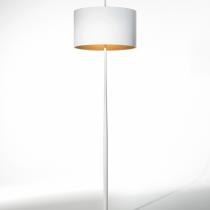 Lola F Floor lamp 161cm E27 2x60w White and White/Gold