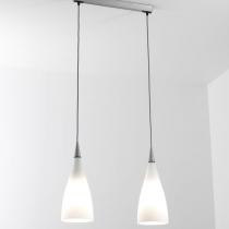 Nite 2 Pendant lamp E27 2x70w - opal White Glass