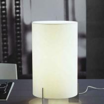 Aita Lampe de table Chrome/abat-jour beige