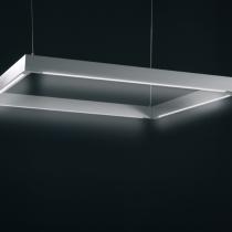 O S 100 Pendant Lamp two lights Silver two encendidas