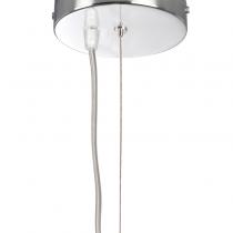 Stand ceiling lamp Round Nickel cable textile Black