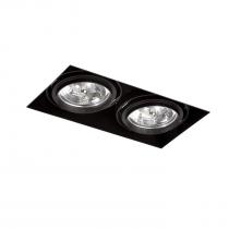 Gingko Recessed Ceiling adjustable 2xQR-111 100w Black /