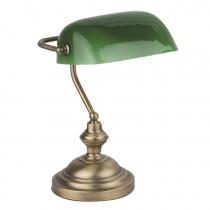 Banker Lampe de table E27 60W - Bronze