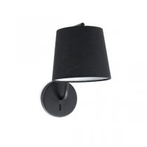 Berni Wall Lamp E27 20W Black