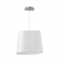 Sweet Pendant Lamp 1 E27 20w - Nickel Matt lampshade white